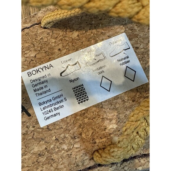 BOKYNA Soulmate Sandal Women's US 10/EU 41
Yellow Handmade Vegan Waterproof - Picture 6 of 7